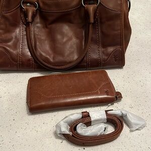 Frye Melissa leather bag and wallet